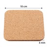 Square Wooden Thick Cork Drink Coasters for Kitchen Restaurant Home