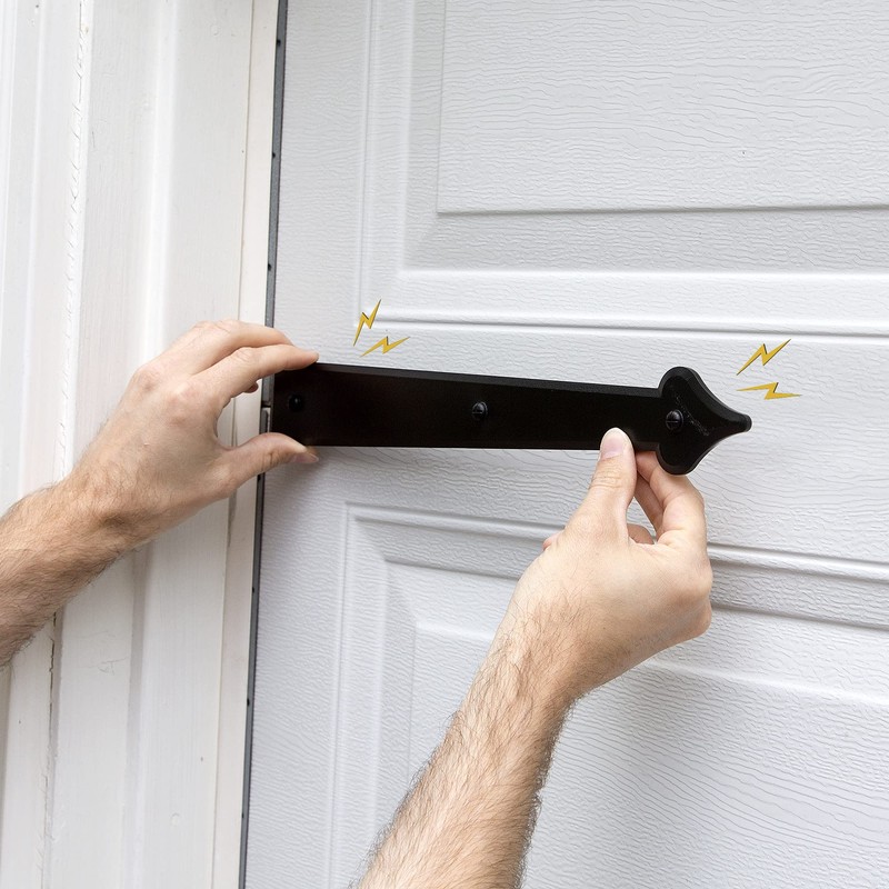 Cre8tive Hardware Classic Spade Magnetic Garage Door Hardware (6 Piece)