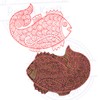 Fancy Wooden Stamp Large Fish Pattern Big Printing Block