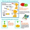 IIROMECI Gears Toys for Kids Ages 4-8, STEM Educational Construction