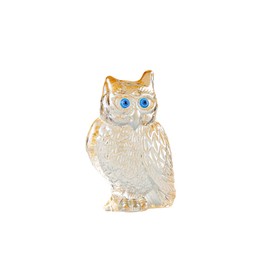 Ornalrist Crystal Gold Owl Collectible Figurines, Birthday Christmas Cute Owl Gifts for Women Children Crystal Ornament for Home Office