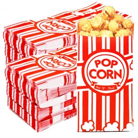 Homrelaxy 800 Pcs Paper Popcorn Bags, 1 oz Popcorn Bags Individual Servings, Bulk Pop Corn Sleeves for Pop Corn Machine, Movie Night, Cinema, Carnival, Party, Concessions