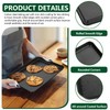 P&P CHEF Toaster Oven Pan Tray Set, 2 Pieces Carbon