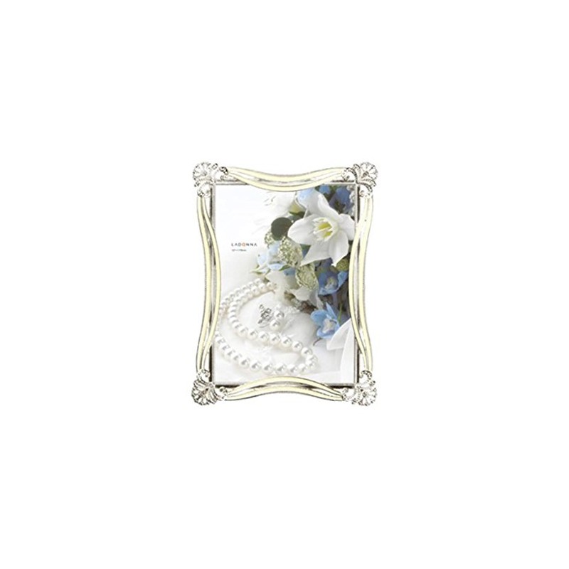 LADONNA MJ70-2L-WH Radonna Photo Frame, Bridal White, 2L