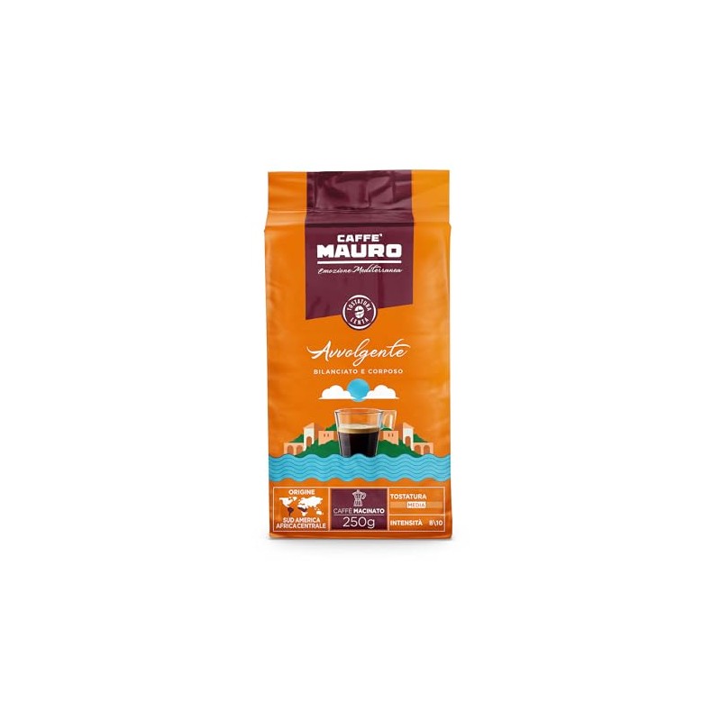 Caffe Mauro Avvolgente Ground Coffee 8.8oz/250g