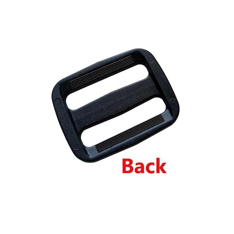 D DrNeeko 20 Pcs Black Plastic Tri-Glide Slides Button Adjustable