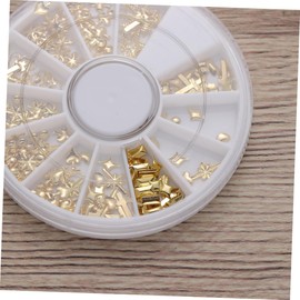 FRCOLOR 1pc Nail Art Metal Rivet for Nail Design Mixed Art Accessories Floral Styles for Home Salon Use