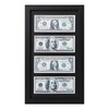 JINMANWU 4 Dollar Bill Frame, Wooden Picture Frame 2.5x6 Inch