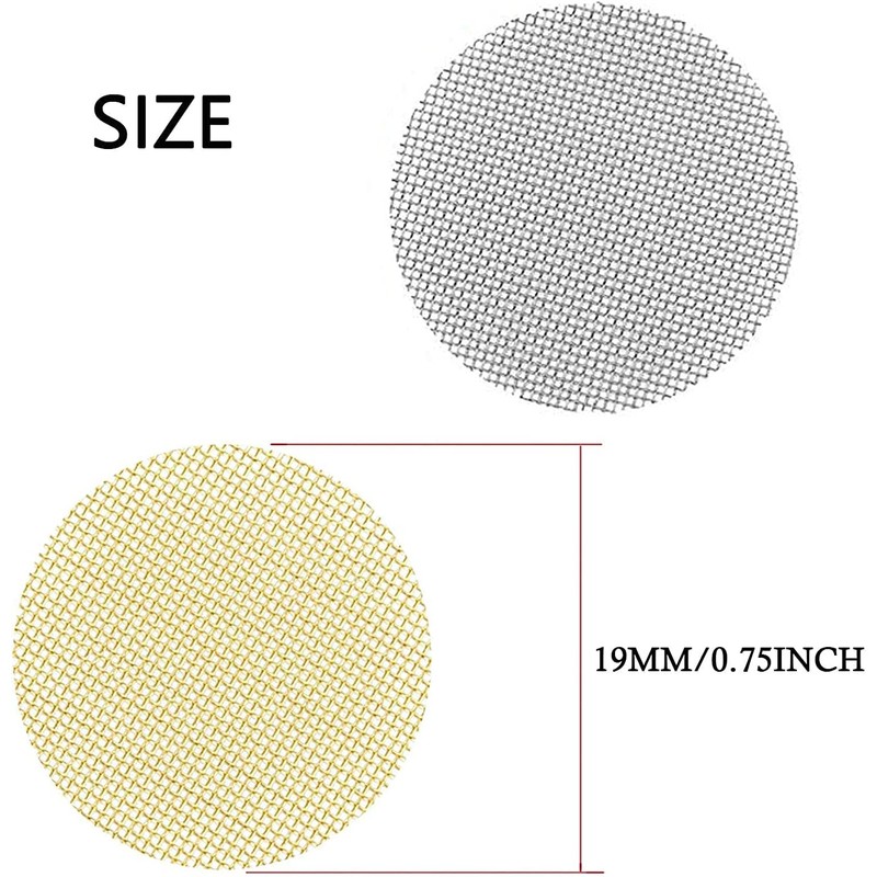 100pcs Pipe Screens, 3/4 Inch Pipe Filters, 50pcs Premium Stainless