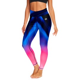 Deerose Womens Long Swimwear Pants Uv Protection SPF 50+ Beach Volleyball Pants Elastic Waist Swim Bottoms L Blue Pink