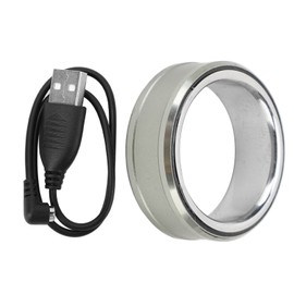 Smart Health Ring Sleep Monitoring Body Temperature Detection Health Fitness Tracker Waterproof Rechargeable Sports Ring Cyan Size 23