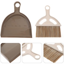 FOMIYES Mini Recogedor Y Cepillo Hand Broom Whisk Broom for Home Shop Rv Boat Floor Sofa Coche Teclado Hogar Pan Brush Brown