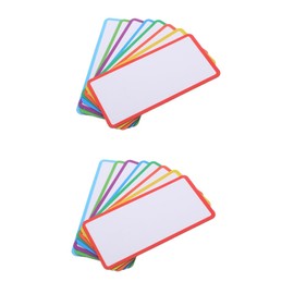 Operitacx 48 Stk Magnetische Namens Aufkleber Magnete, Löschbare Etiketten Trocken Abwischbare Magnetetiketten Magnet-namensschilder Magnetische Haftnotizen Beschichtetes Papier