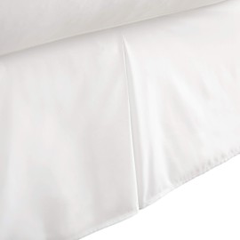 ienjoy Home IEH-BEDSKIRT-TWIN-WHITE Home Collection Pleated Bed Skirt, Twin, White