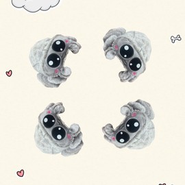 Spider Plush Stuffed Animal Toy, Cute Jumping Spider Plush Toy, Kids Room Decoration