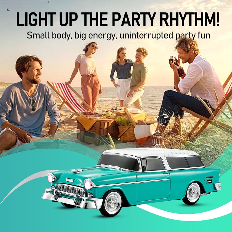 WS-1955 Retro Sedan Bluetooth Replica Speaker – Portable Wireless Car