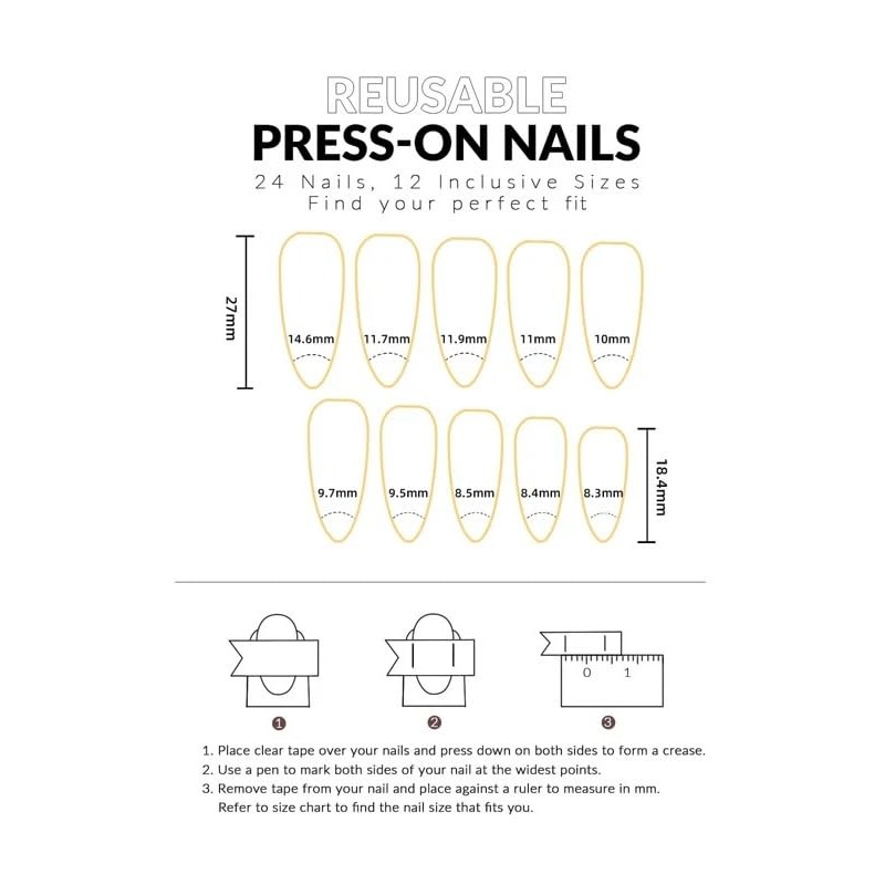 MouyouGlow Press on Nails AHE13