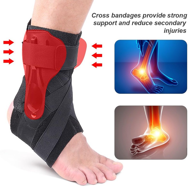 CJBIN Ankle Brace Sport, Ankle Bandage Ankle with PE Board,