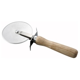 Winco 4-Inch Diameter Blade Pizza Cutter with Wooden Handle