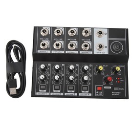 8 Channel Sound Mixer Sound Board Console 2 Modes Aluminium Alloy Easy Operate 1200mAh Battery Sound Mixing Console for Broadcast