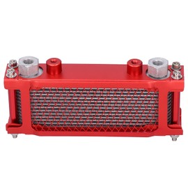 Oil Cooler, Generic Engine Oil Cooler Kit with Accessories Aluminum Alloy for Motorcycle Dirt Bike ATV