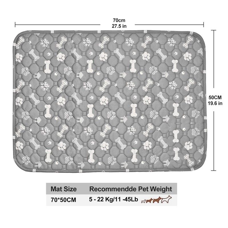 QHYK Pet Urine Pad, Pack of 2 Puppy Pads, Washable,