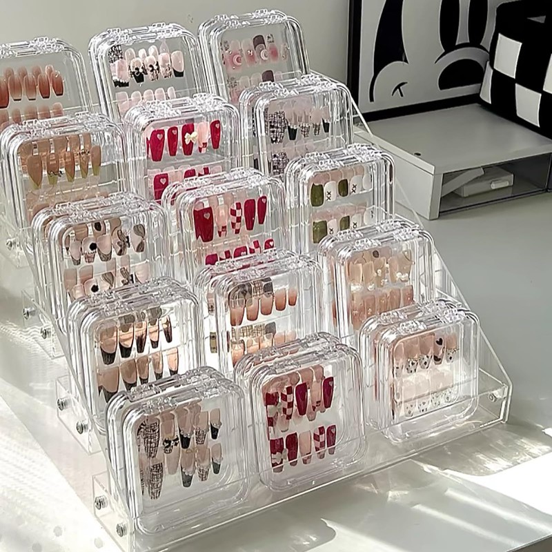 Domiya Nail Storage Case, Nail Tip, Ballet, Short, Nail Tip,