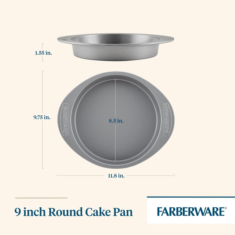 Farberware Nonstick Bakeware Baking Pan / Nonstick Cake Pan, Round