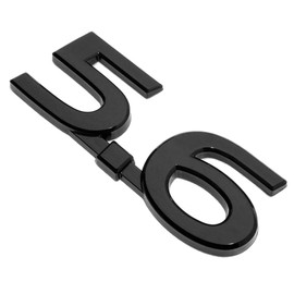 1x Replacement for 5.6 Left or Right Side Badge Emblem Nameplate Sticker (Black)