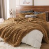 PHF Luxury Fuzzy Faux Fur Queen Comfy Plush Blanket, Warm