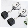 SUPVOX 6pcs Retractable Chalk Holder for Snooker and Billiards Black