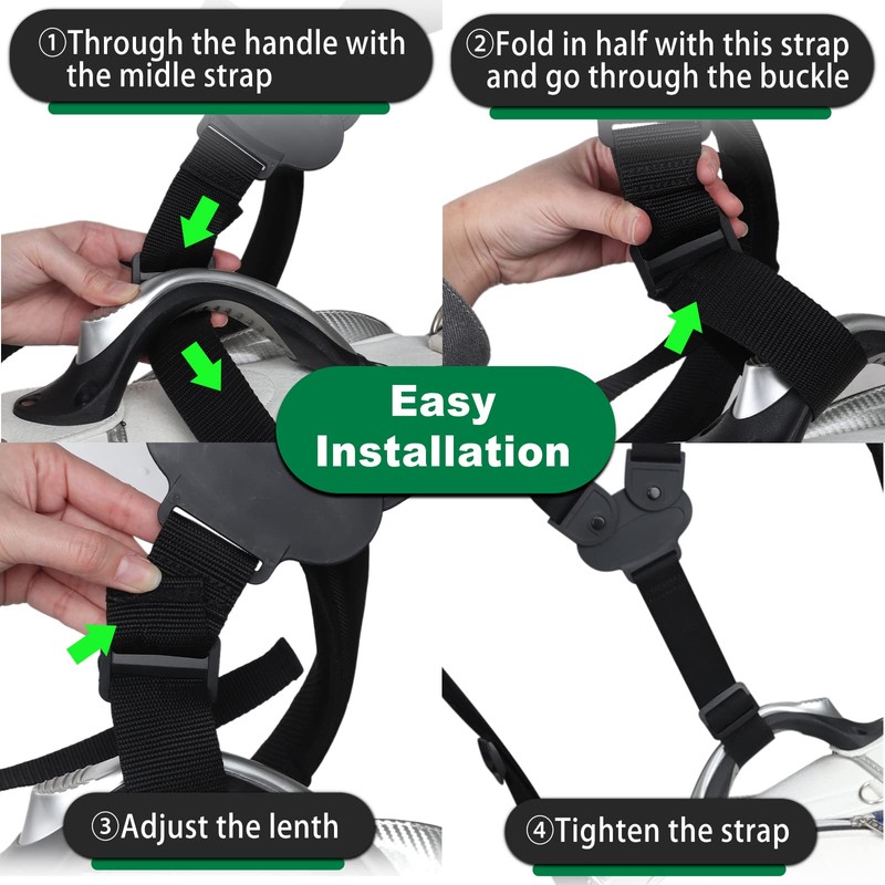 Big Teeth Golf Bag Shoulder Strap Double Padded Adjustable Angle