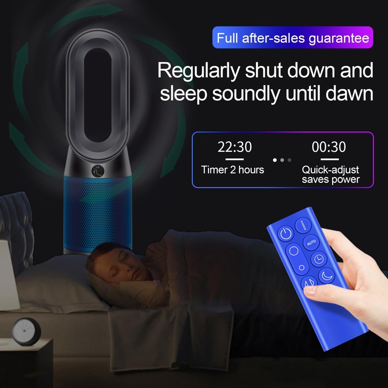 Snrigw Replacement Remote Control for Dyson TP05, TP4A, TP4B (Silver)