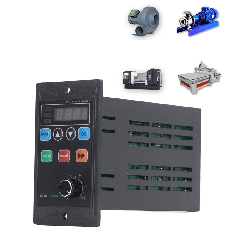 30W Frequency Converter LED Digital Mini Motor Inverter 1PH 176‑264V