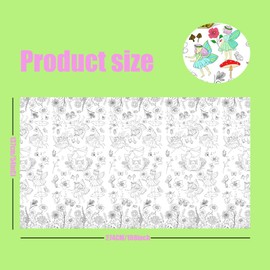 137*274cm Giant Colouring Table Cloth,Coloring Tablecloth for Kids,Paper Tablecloths Spring Rectangular Table Cover for Parties,Art Coloring Educational Tablecloth Party Supplies for Boys Girls