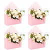 FYSUIMU 4Pcs Floral Envelope Box Empty Flower Stripe Paper Box