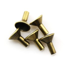 Incense Holders heyous 6pcs 2x2x2cm Retro Filter Shape Incense Censer Stick Rack for Backflow Burner, Metal Cone Holders Burner