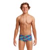 Funky Trunks Boys' Swimming Trunks, Children's Car Stacker Quick-Drying and