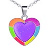 INFINIONLY Heart Chain Necklace Made of Stainless Steel for Women