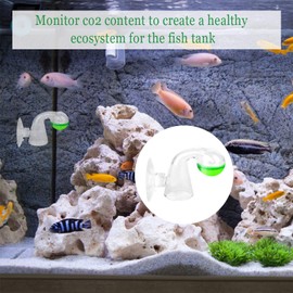 JYUHA 2 Pack CO2 Drop Checker Glass, Aquarium CO2 Tester Aquarium CO2 Drop Checker for Planted Fish Tank