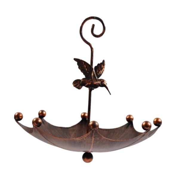 Fenteer Hanging Bird Bath Water Bowl Outdoor Landscape Bird Feeder