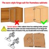Luokim 4 Pack 2 Pairs Soft Close Full Overlay Cabinet