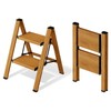 Mayi Plus 2 Step Ladder,Aluminum Folding Step Stool for Adults,Step