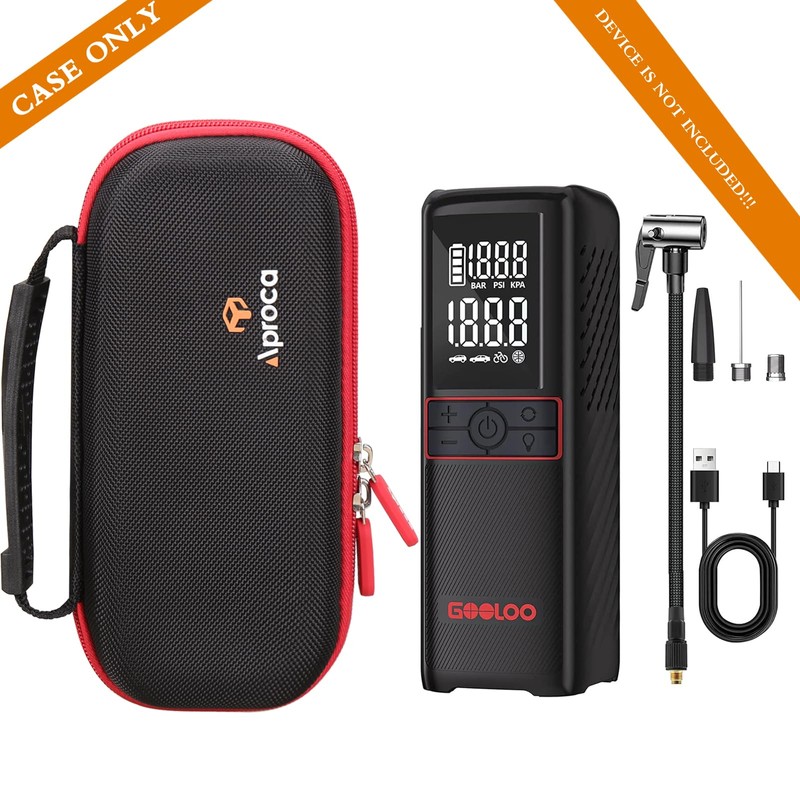Aproca Portable Hard Storage Case, for GOOLOO GT160 Tire Inflator