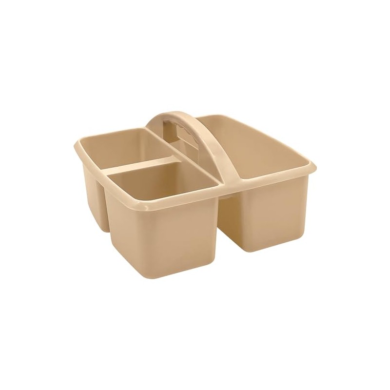 Teacher Created Resources Plastic Storage Caddy, Light Brown