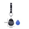 Temvue Access Card Holder RFID Key Fob Bag Leather Airtag
