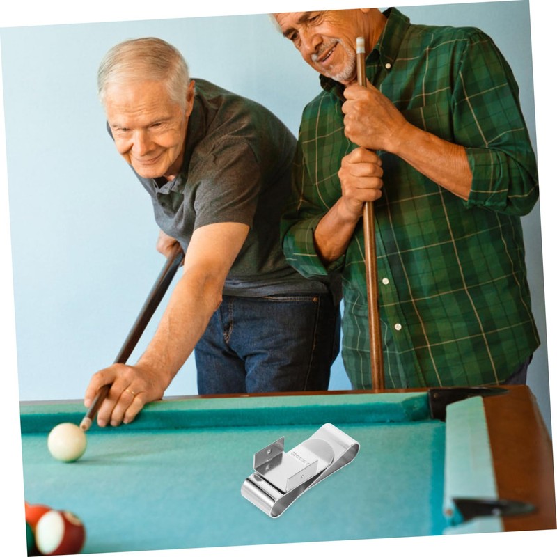 Abaodam Magnetic Pool Chalk Holder Durable Chalk Clamp for Billiard