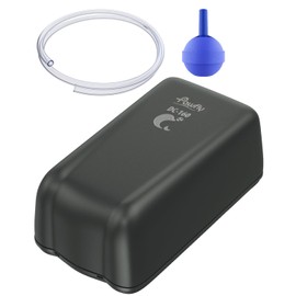 Pawfly Aquarium Battery Operated Air Pump 40 GPH for Fish Tanks up to 30 Gallon, Adjustable Oxygen Pump Powerful Outdoor Aerator, Accessories Inside The Pump（Battery Not Included）