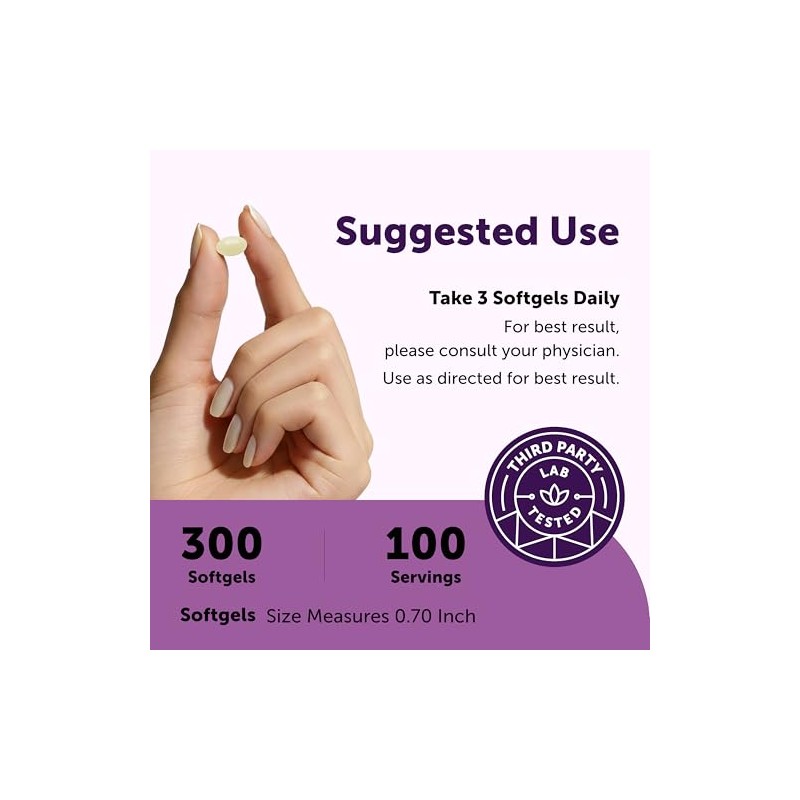 Alpha Lipoic Acid 600mg Softgels with MCT Oil - 300