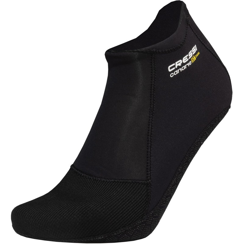CRESSI Canarie ST 2 mm Diving Socks, Black/Black, M